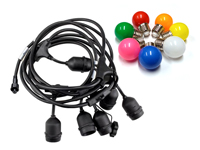 Extension-kabel met G45 multicolor lampen
